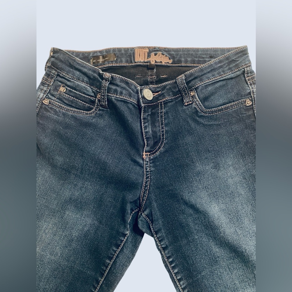 Kut From The Kloth Jeans 4 Viv Toothpick Skinny Mid Rise Medium Wash Stretch - Picture 2 of 9
